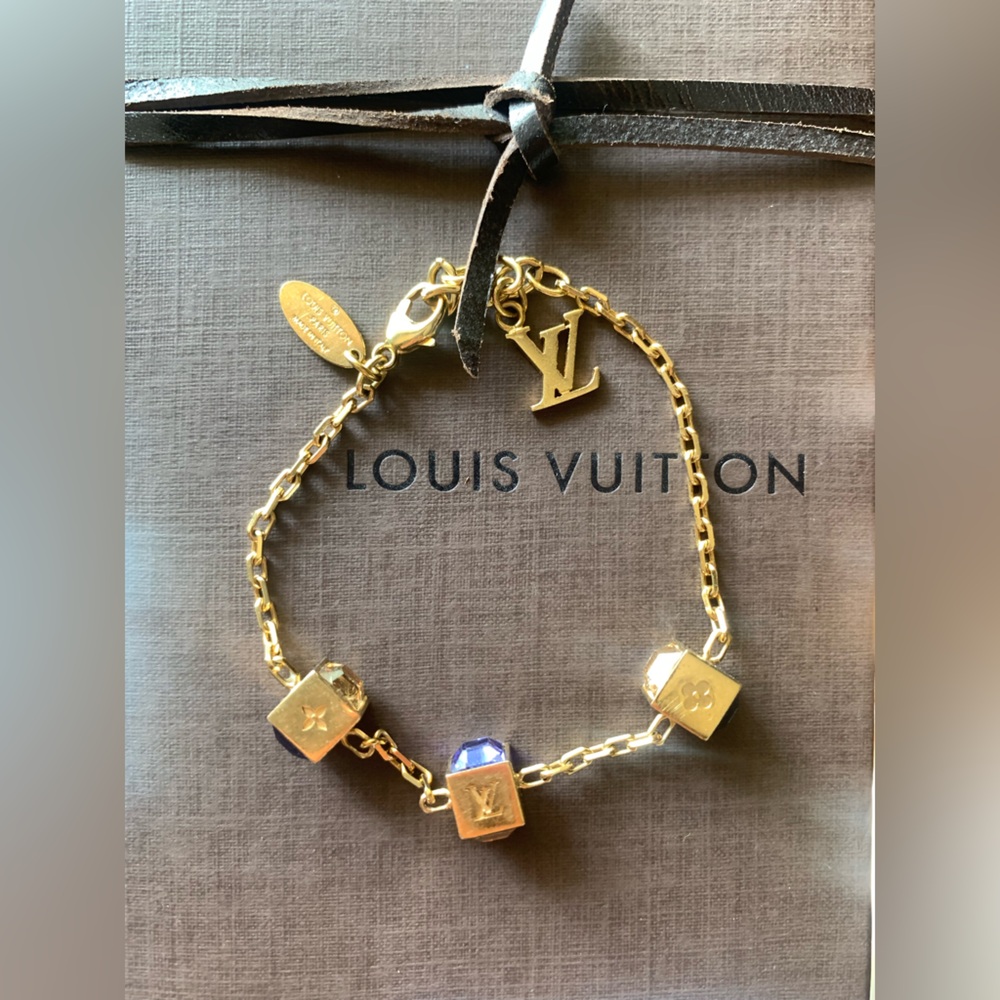 LOUIS VUITTON BRACELET GOLD & PURPLE